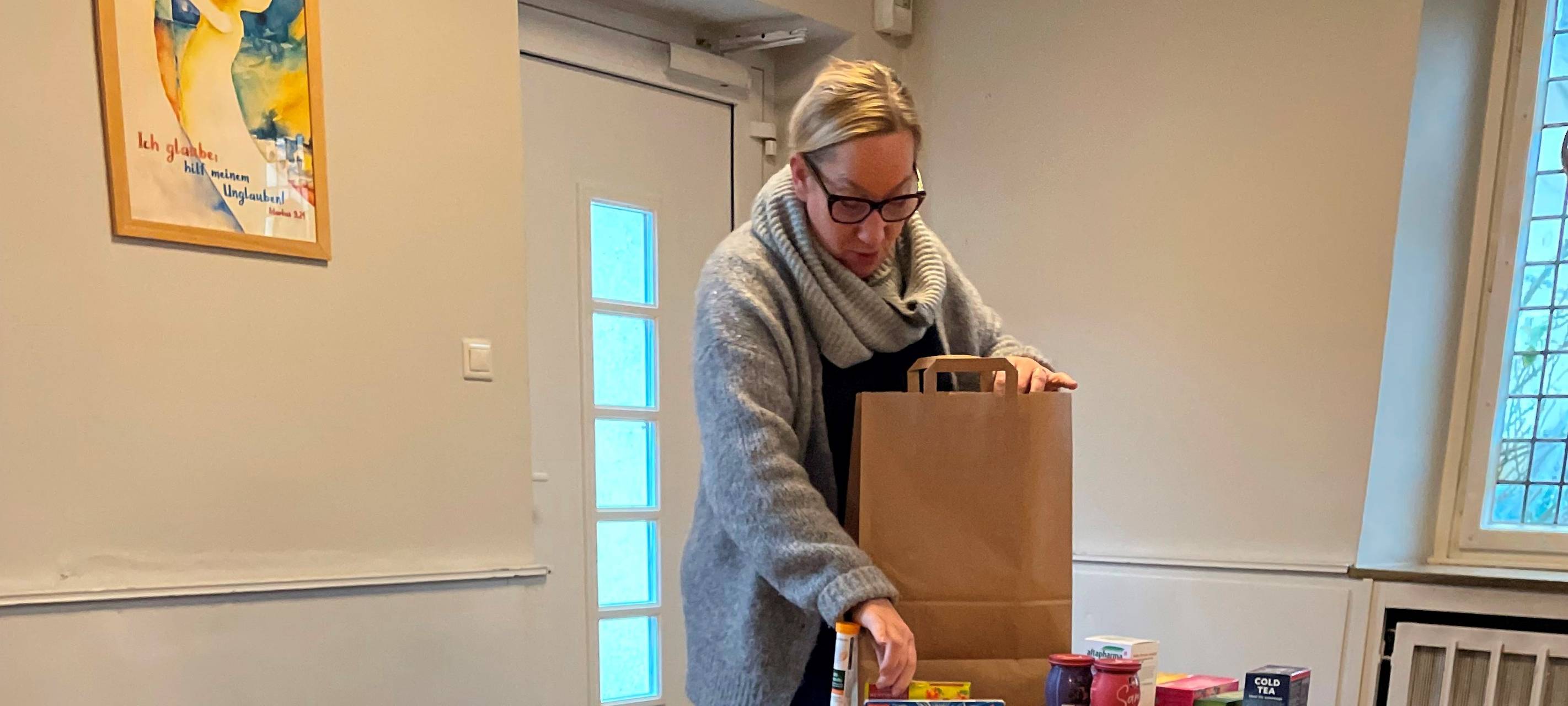 Warme Tüte für Bedürftige