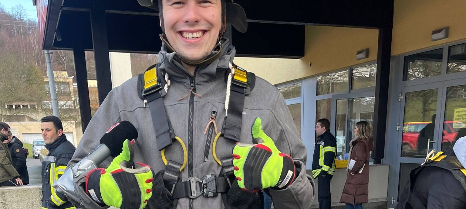 Felix bei der Feuerwehr