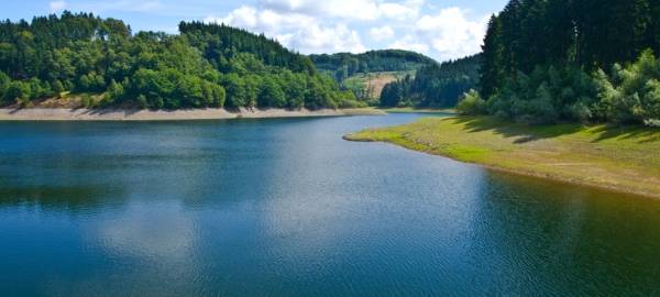Hangsicherung an der Hasper Talsperre