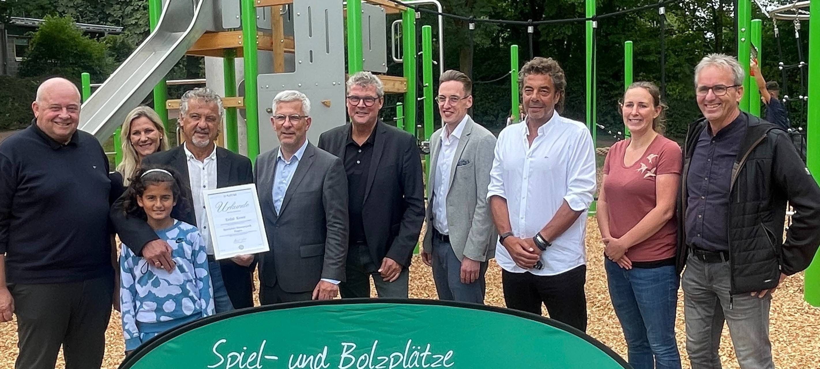 Spielplatz Neueröffnung im Ennepepark