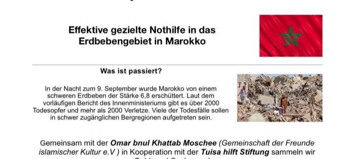 Hagen hilft Erdbebenopfern in Marokko