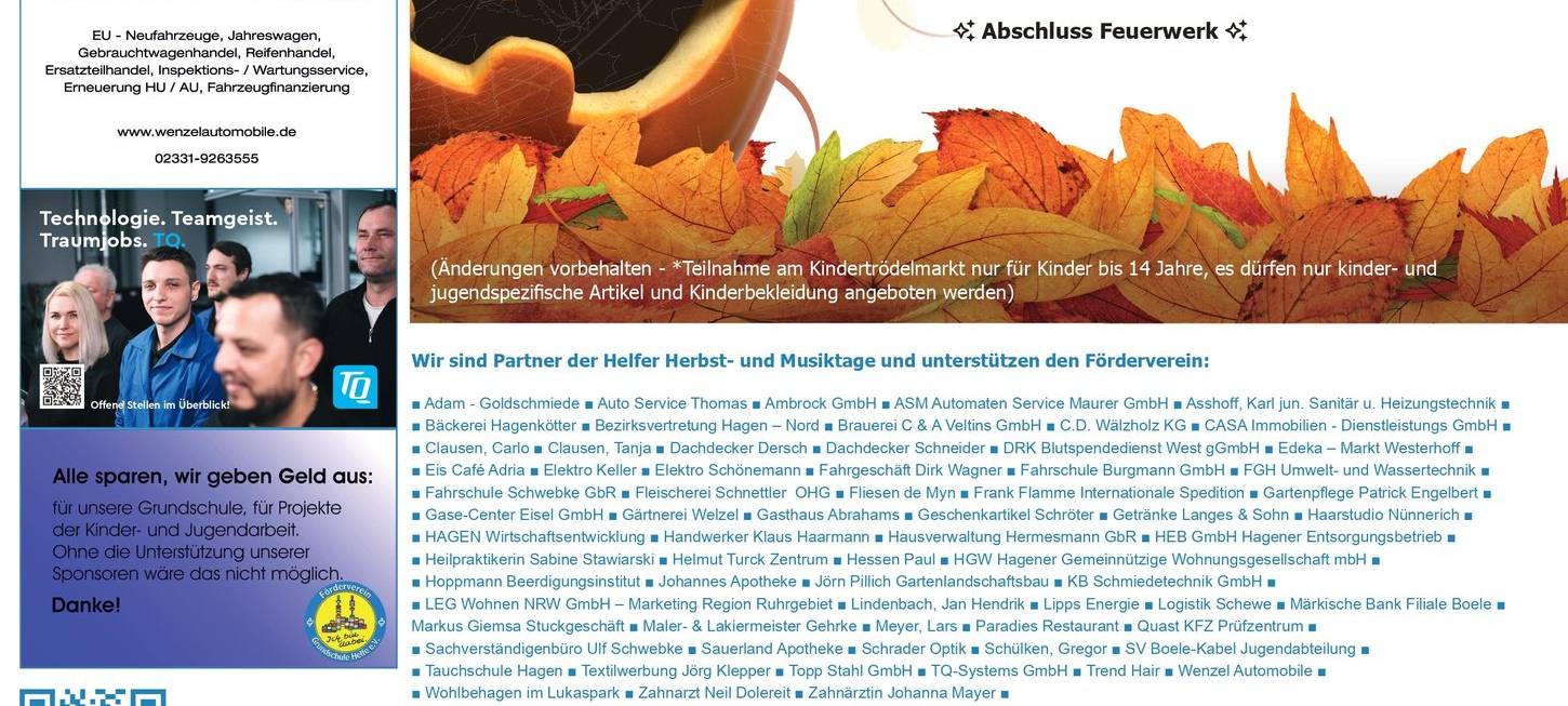 Helfer Herbst- und Musiktage