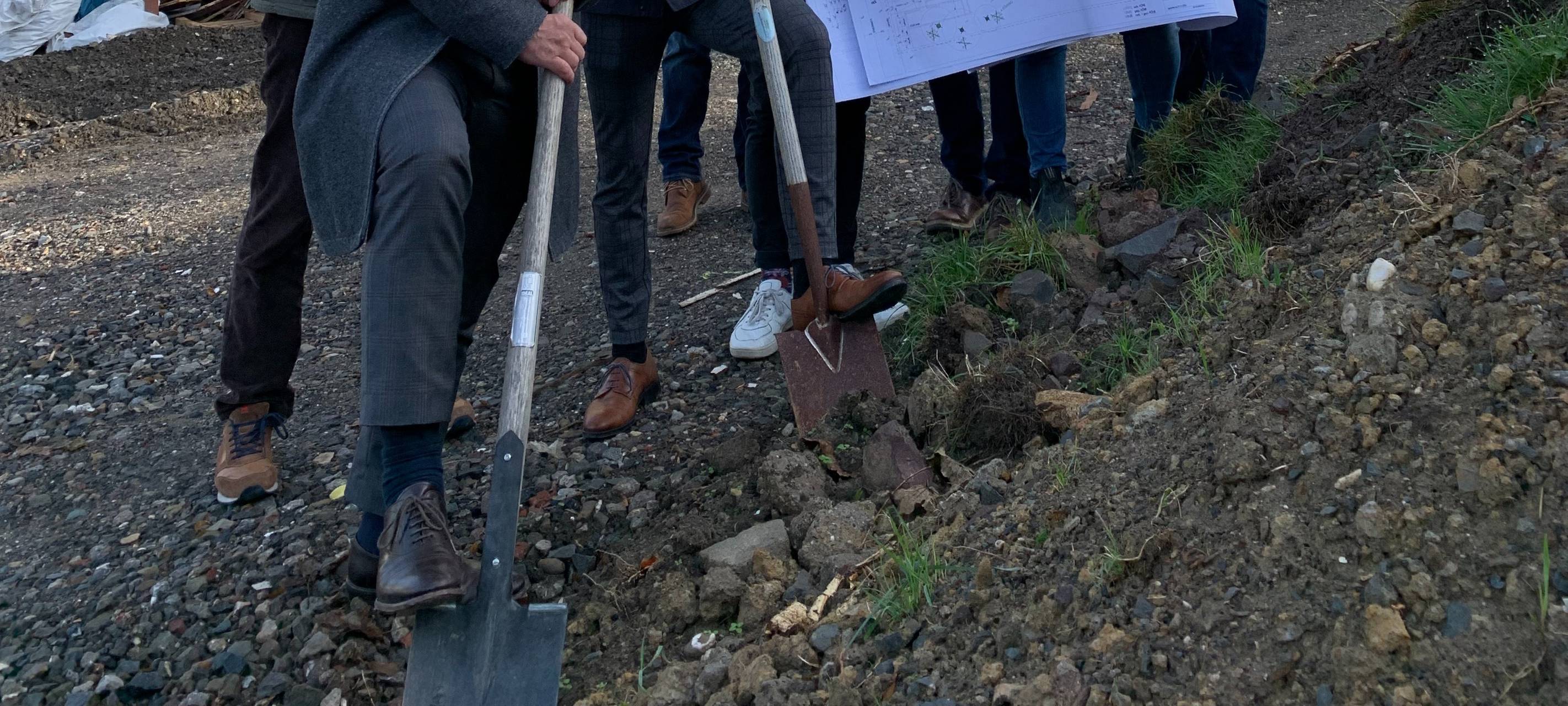 Spatenstich zum Neubauprojekt in der Bauernstraße