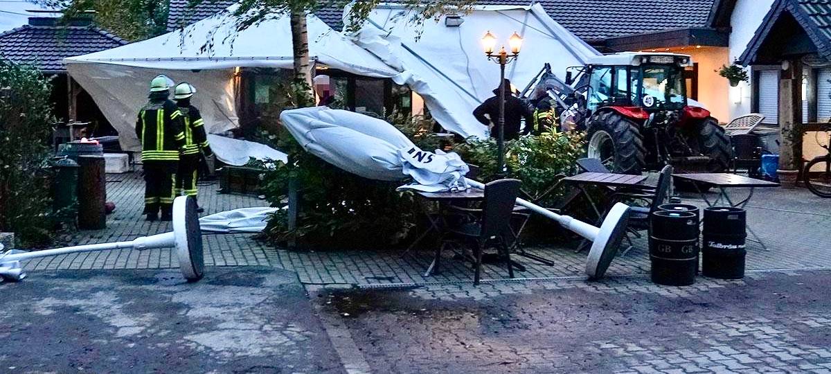 20 Einsätze wegen Sturmböen