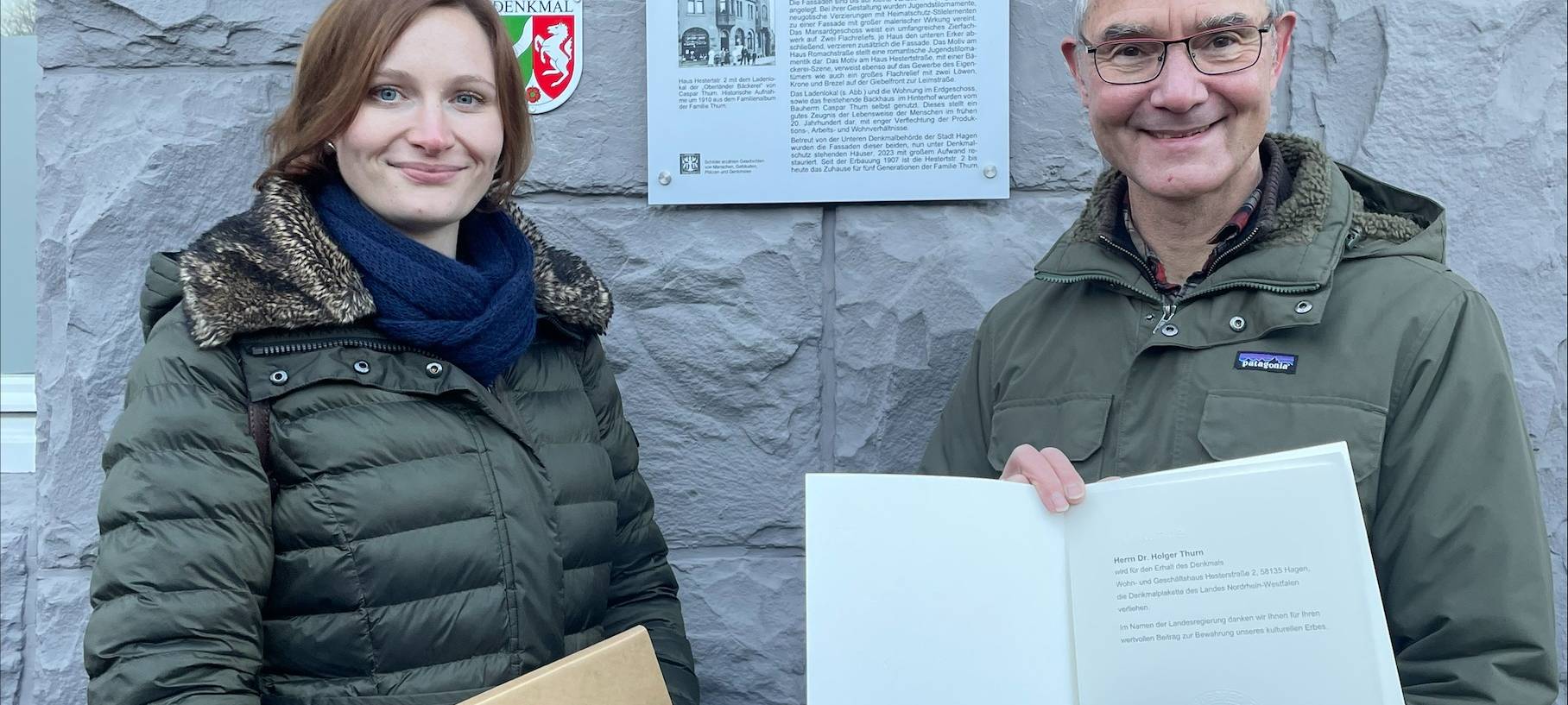 Neue Denkmalplakette in Haspe