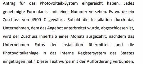 Betrugsmasche Solarförderung