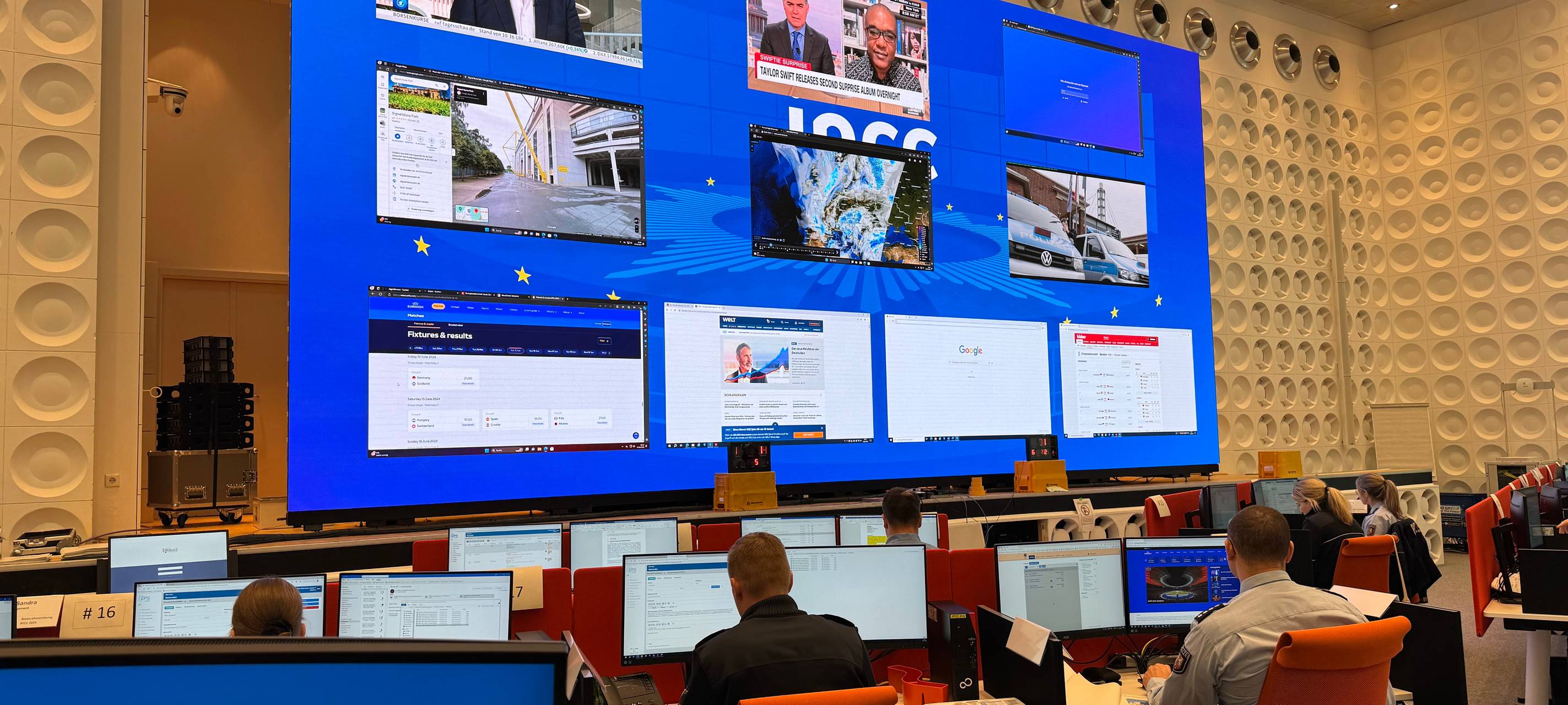 EM 2024: Zu Besuch im Polizei-Lagezentrum in Neuss