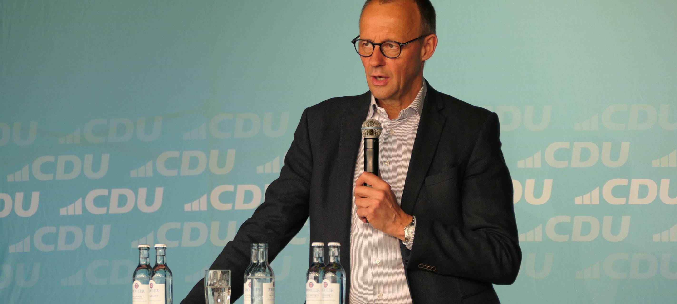 EU-Wahlkampf: Friedrich Merz besucht Hagen