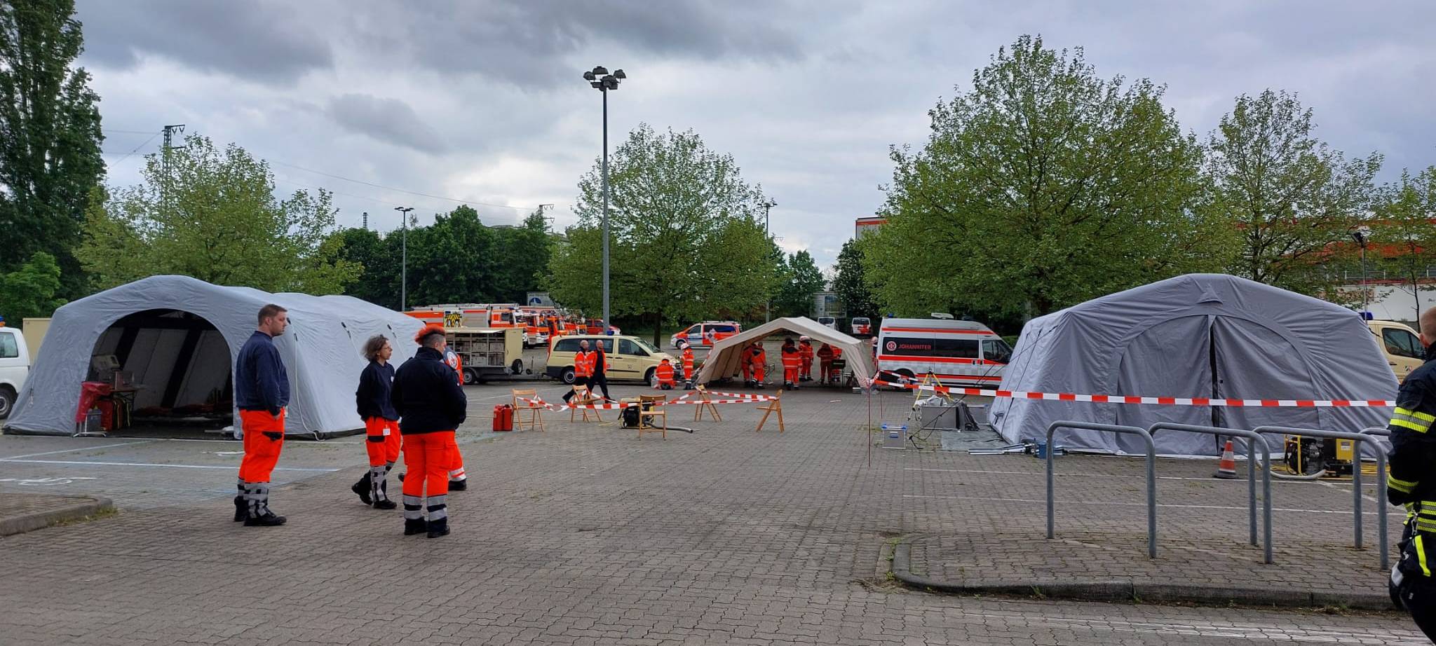 Feuerwehrübung für die EM