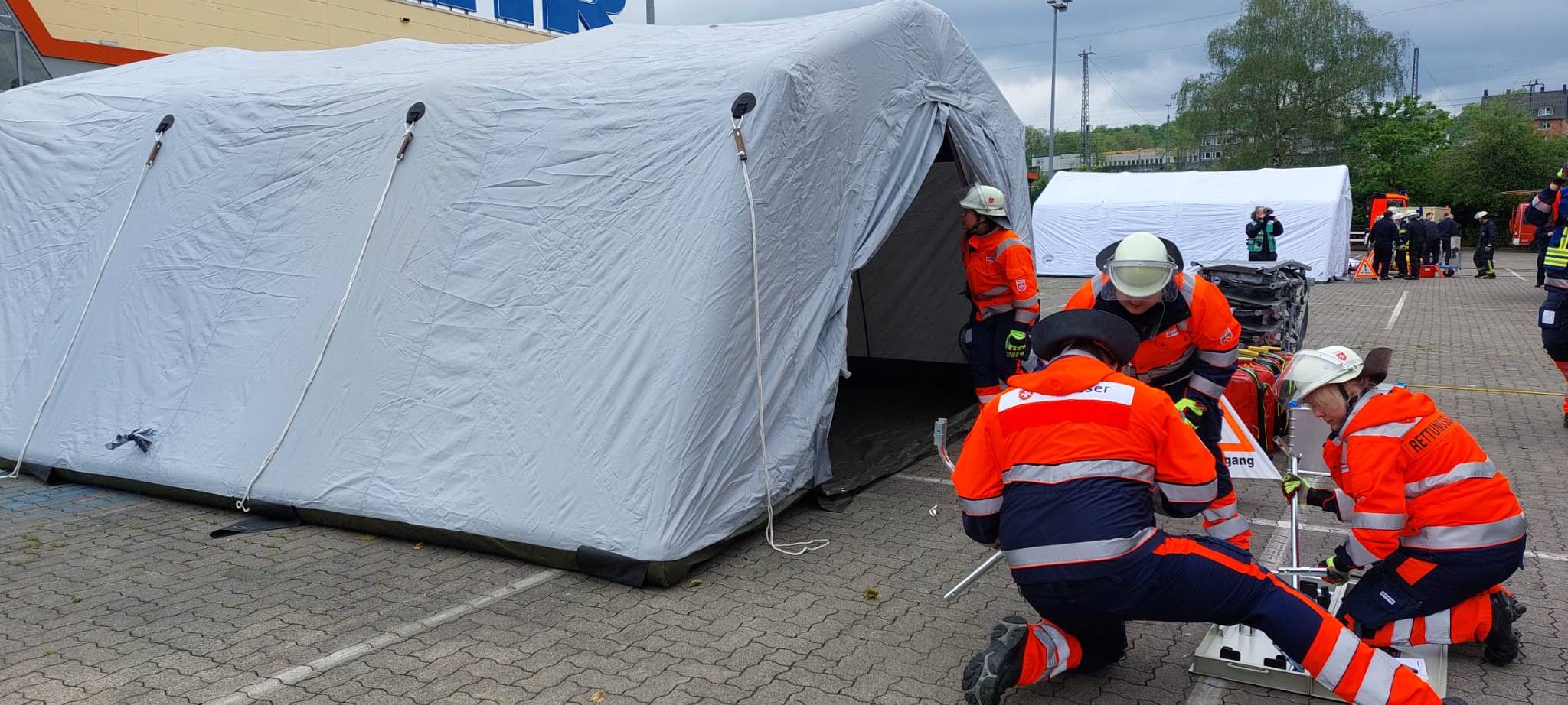 Feuerwehrübung für die EM