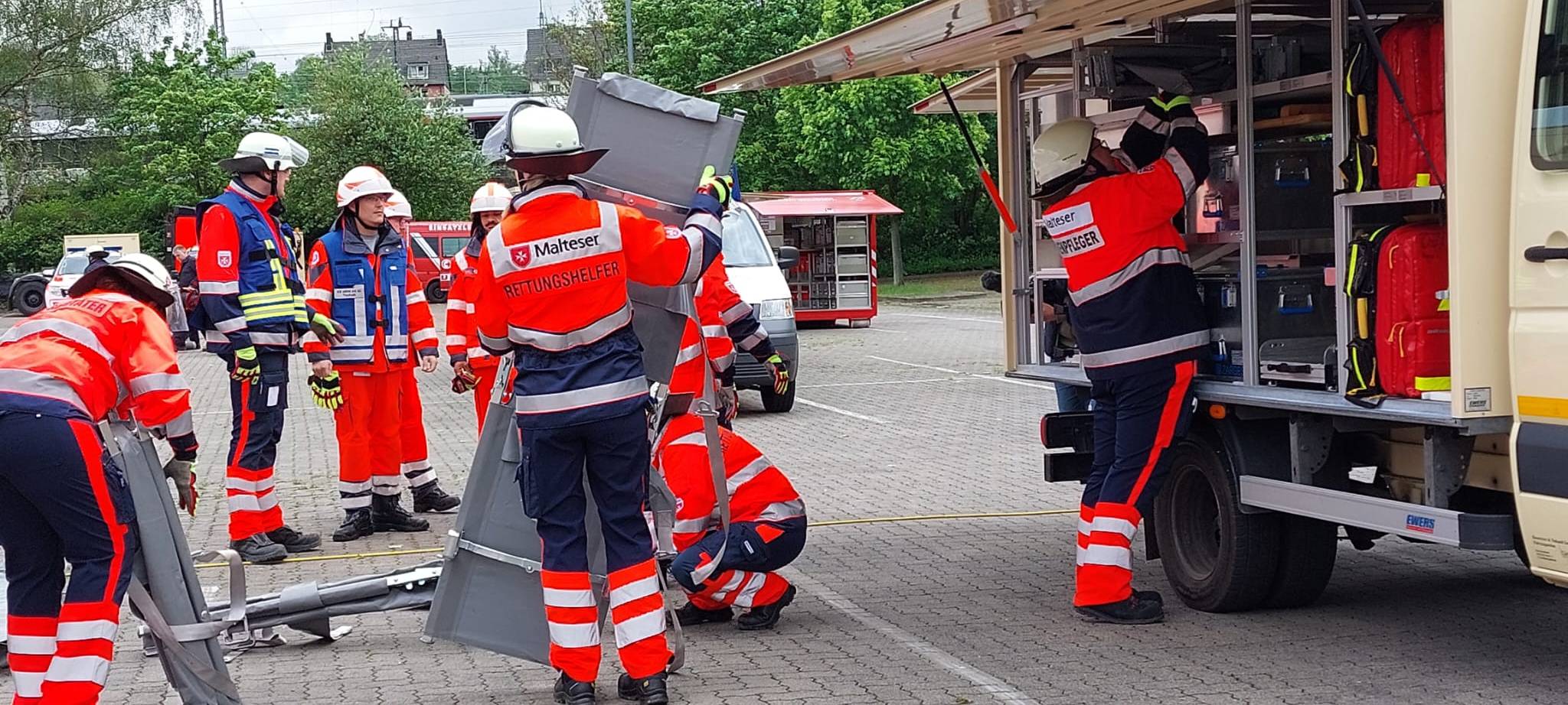 Feuerwehrübung für die EM