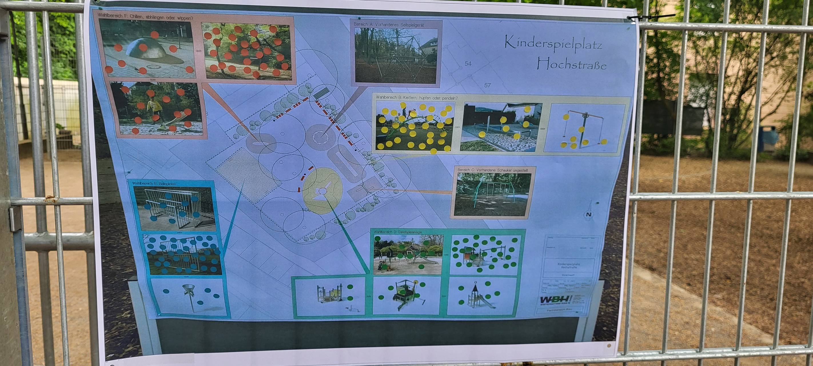 Kinder planten Spielplatz