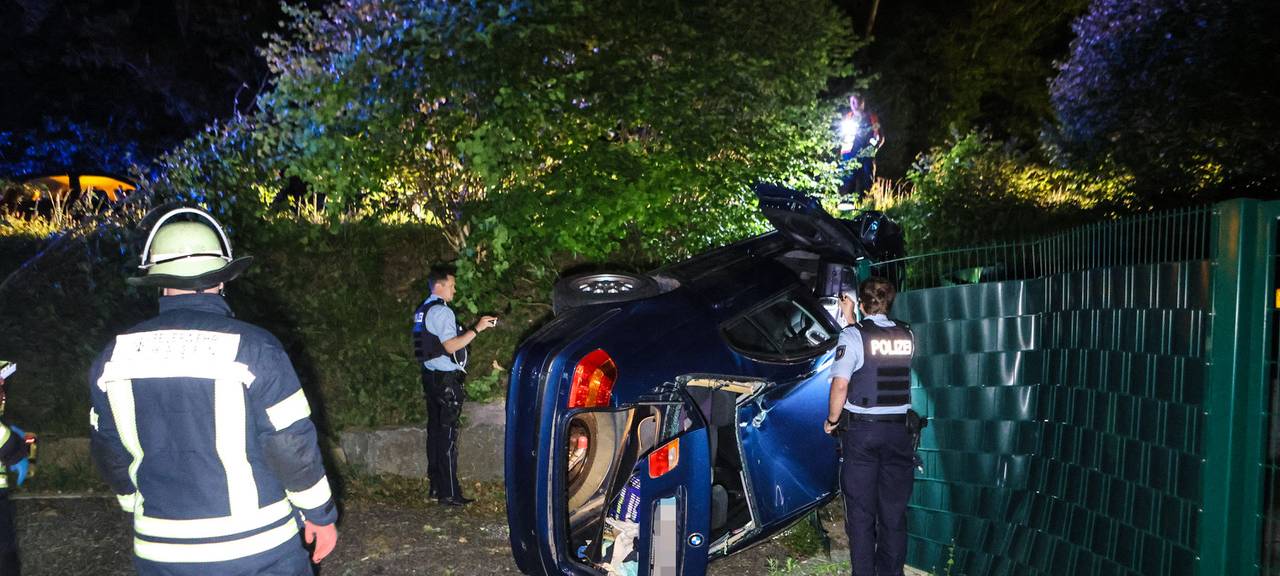 Unfall am späten Abend