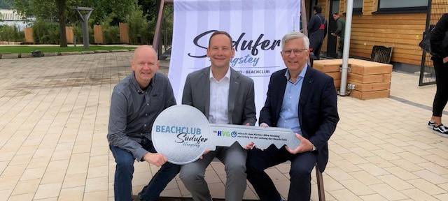 Schlüsselübergabe Beachclub