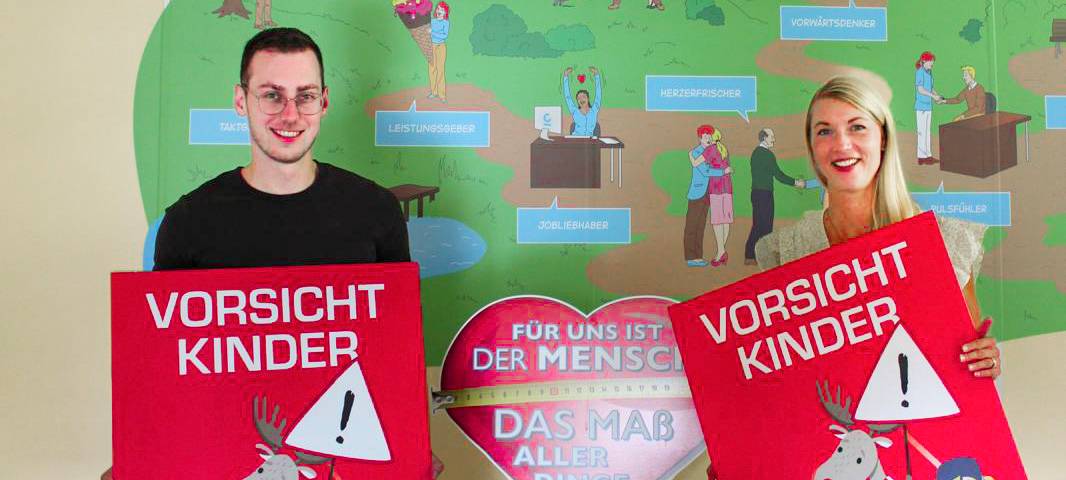 "Vorsicht Kinder!"-Schilder für mehr Sicherheit im Straßenverkehr