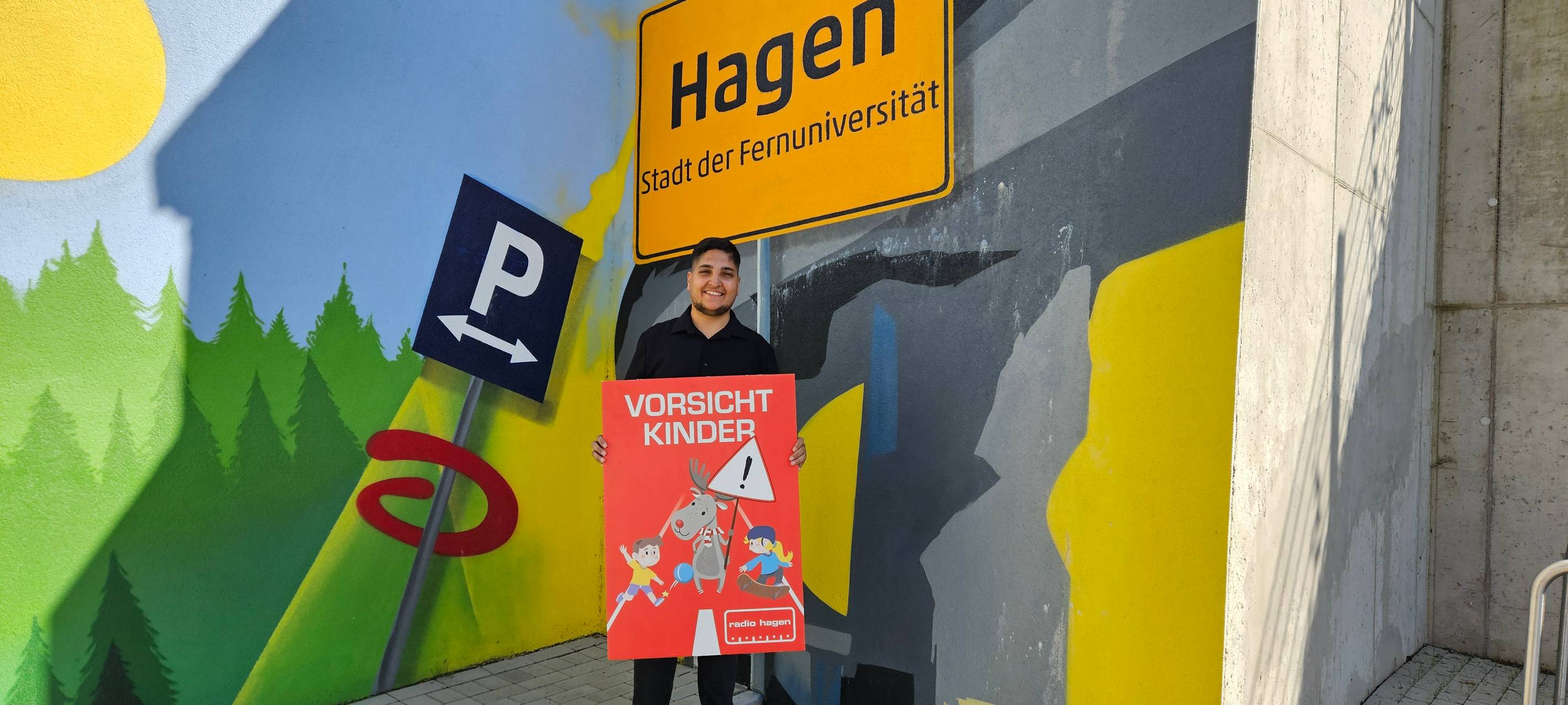 "Vorsicht Kinder!"-Schilder für mehr Sicherheit im Straßenverkehr