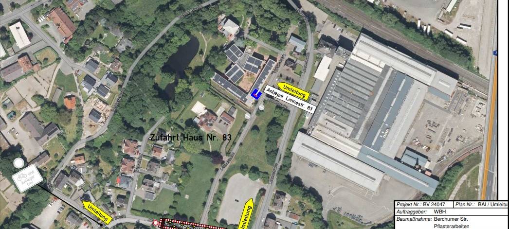 Bauarbeiten in Halden