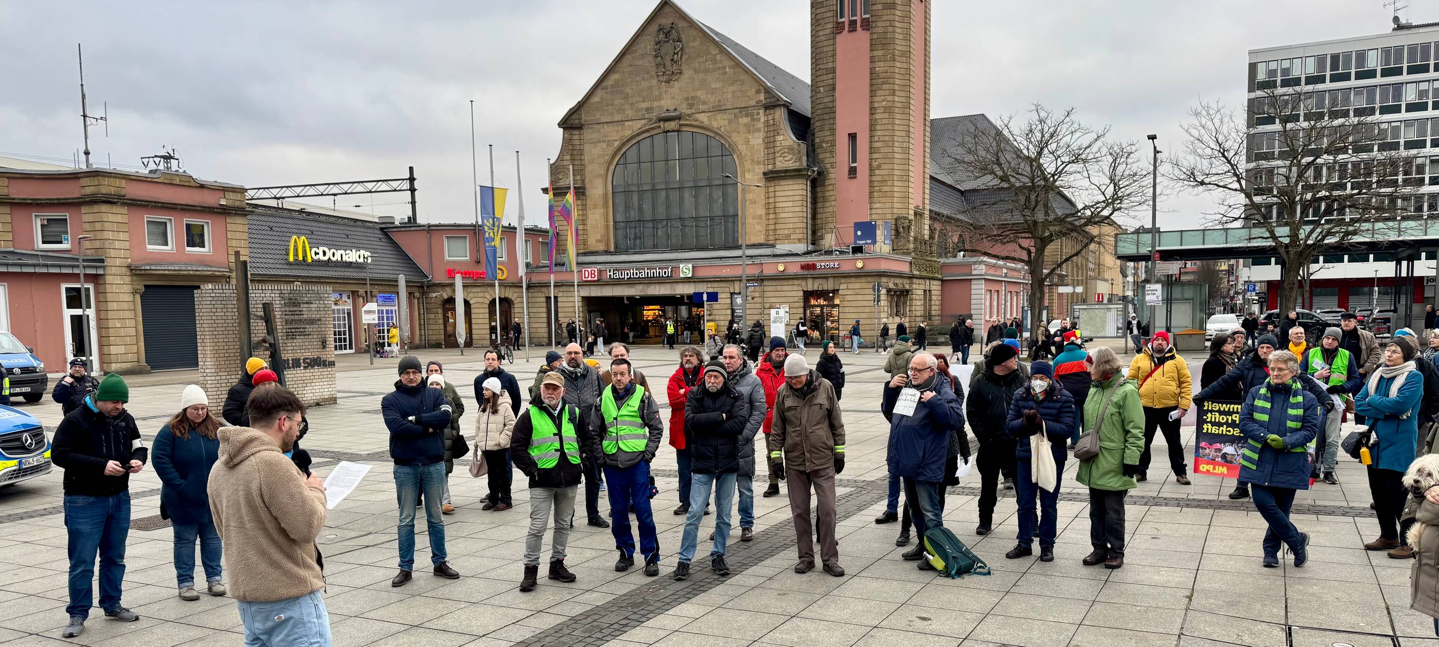 Klimademo mit 80 Teilnehmern