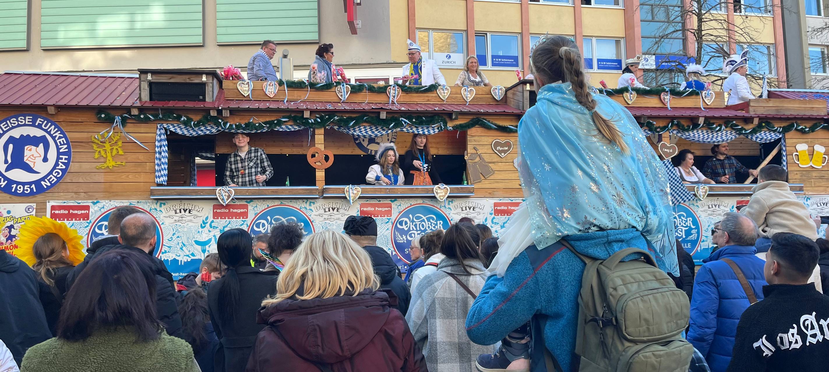 Karneval in der Hagener Innenstadt