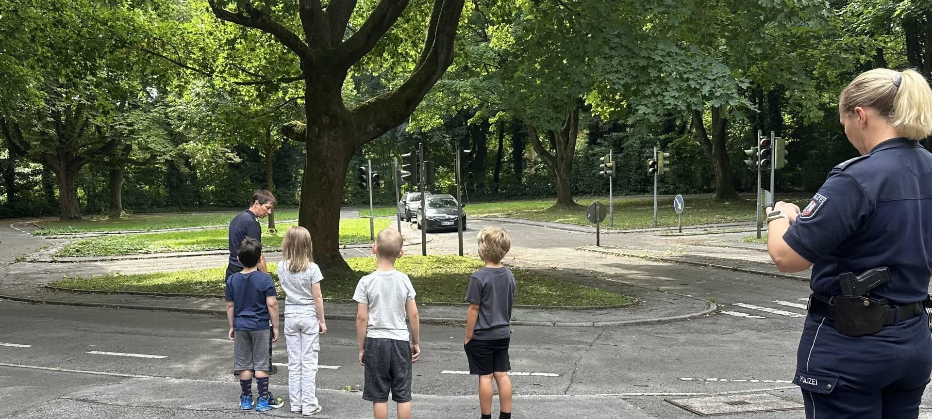 Fußgängertraining für Kinder