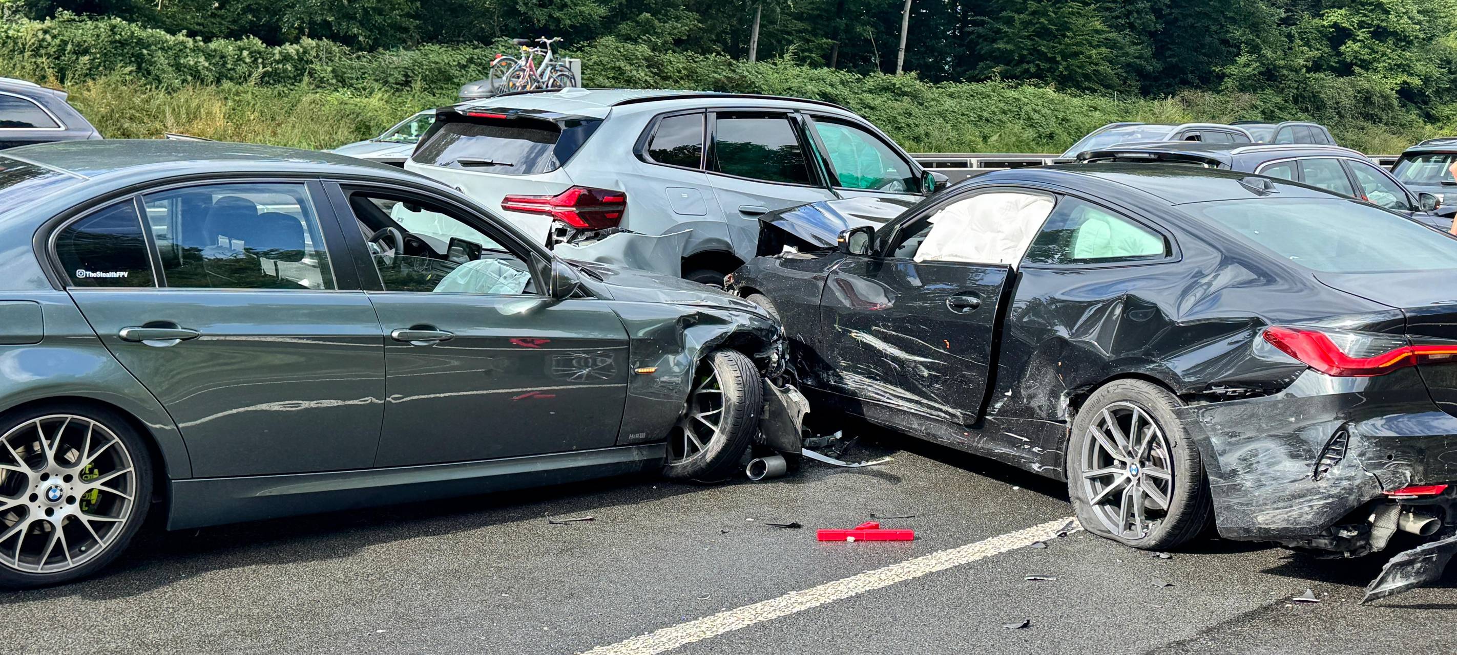 Mehrere Unfälle auf der A1