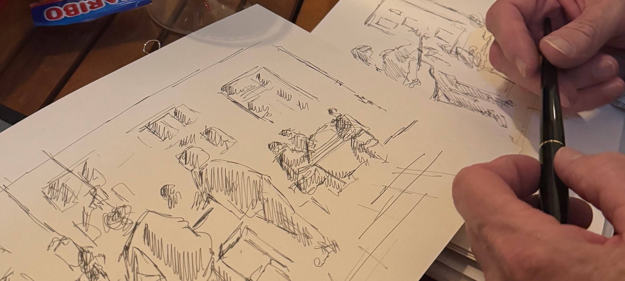 Die Urban Sketchers eröffnen ihre Ausstellung in Hagen