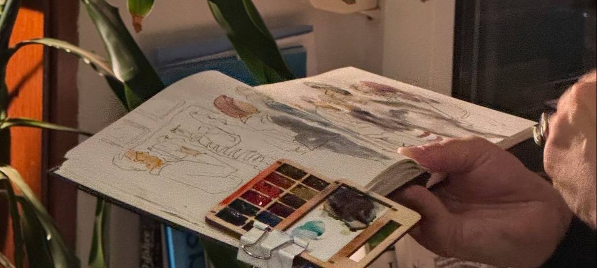 Die Urban Sketchers eröffnen ihre Ausstellung in Hagen