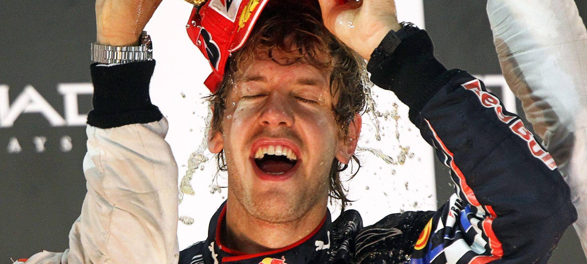 Sebastian Vettel bei seinem Titelgewinn 2010