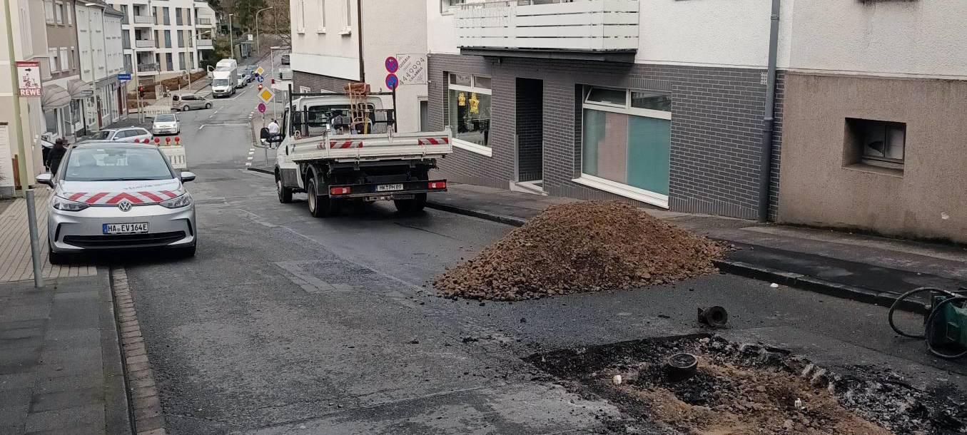 Wasserrohrbruch Lindenbergstraße