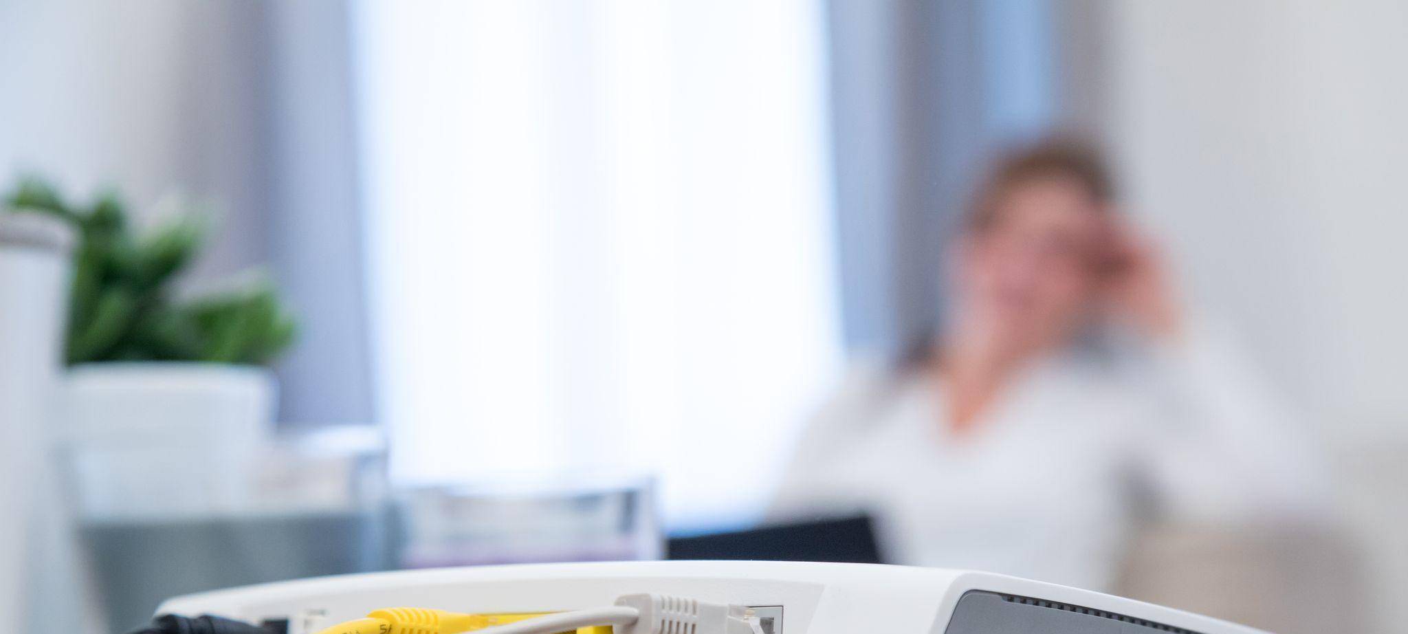 Router steht in einer Wohnung