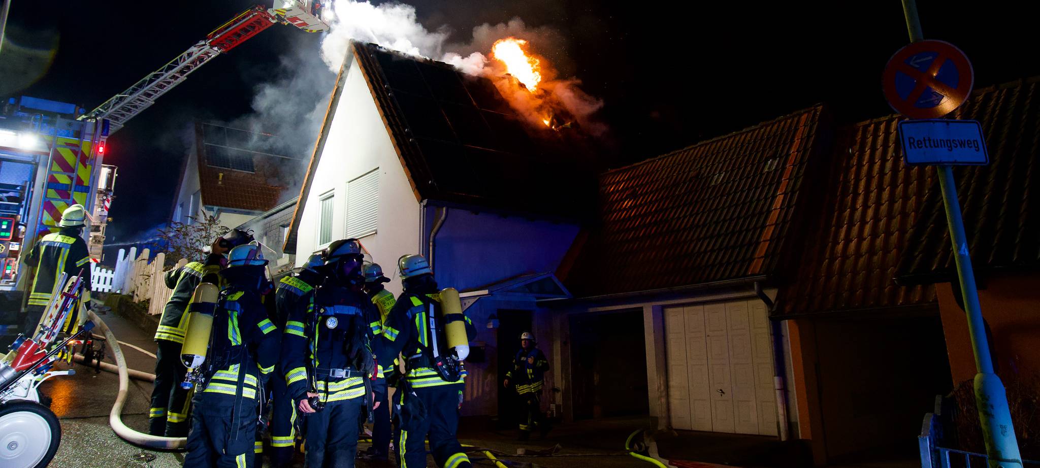 Dachstuhlbrand in der Selbecke