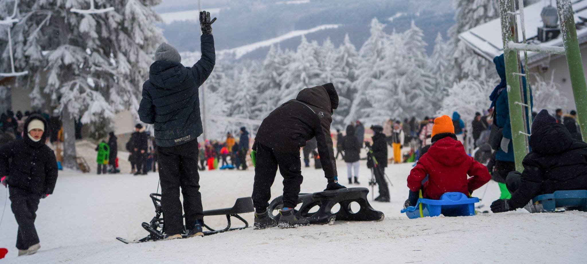 Wintersport auf der Wasserkuppe - Hessens höchster Berg