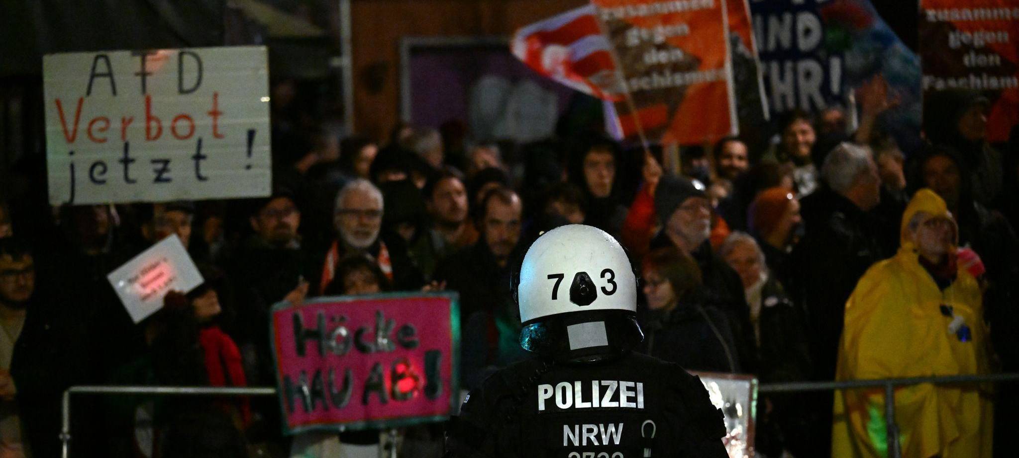 Protest gegen AfD-Treffen