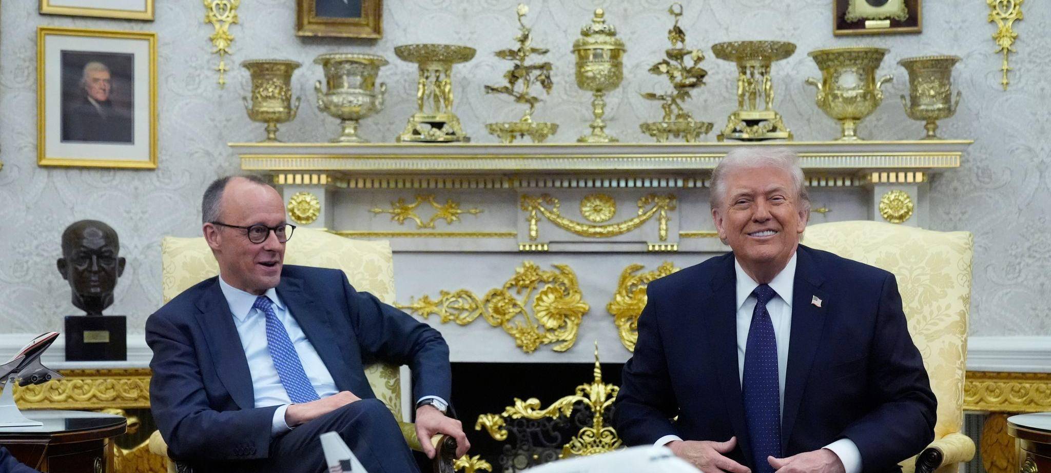 US-Präsident Trump empfängt Bundeskanzler Merz