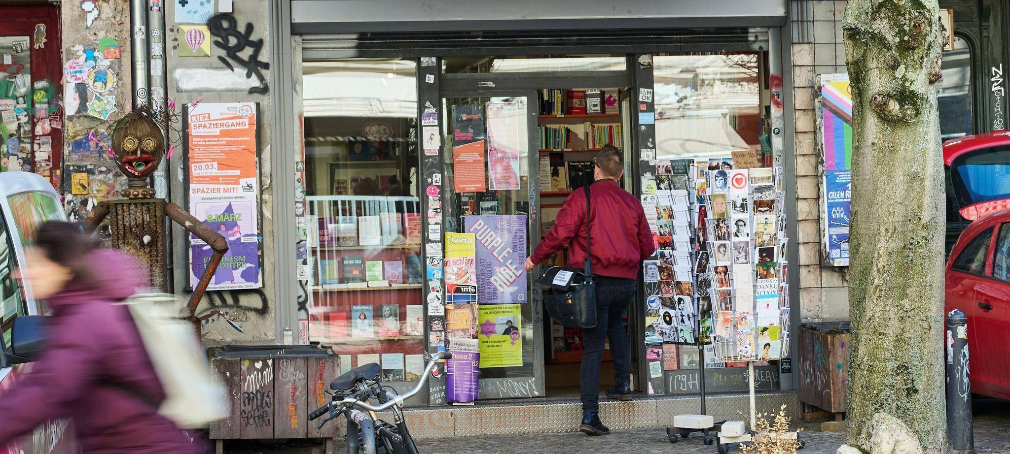 Buchhandlung "Zur schwankenden Weltkugel" in Berlin