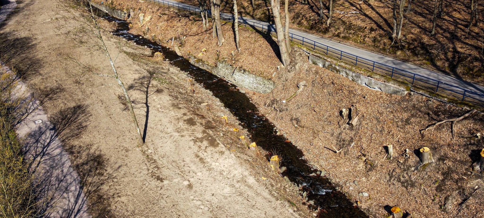 Bauarbeiten Mäckiniger Bach