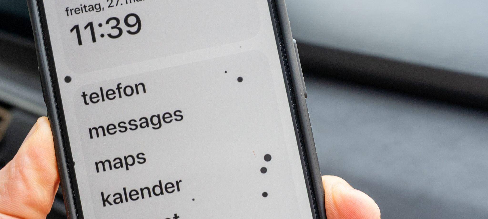 «Vehicle Motion Cues» auf einem iPhone
