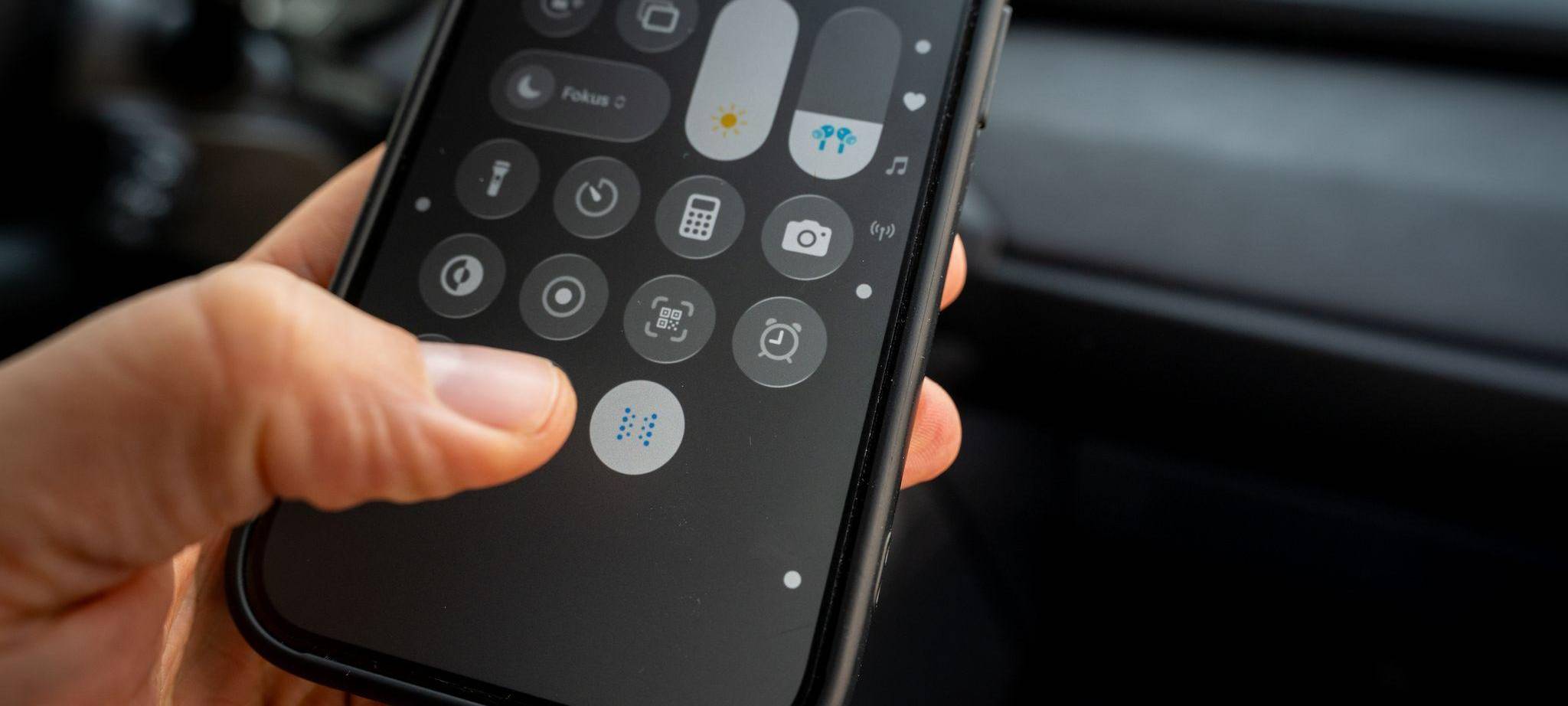 «Vehicle Motion Cues» auf einem iPhone