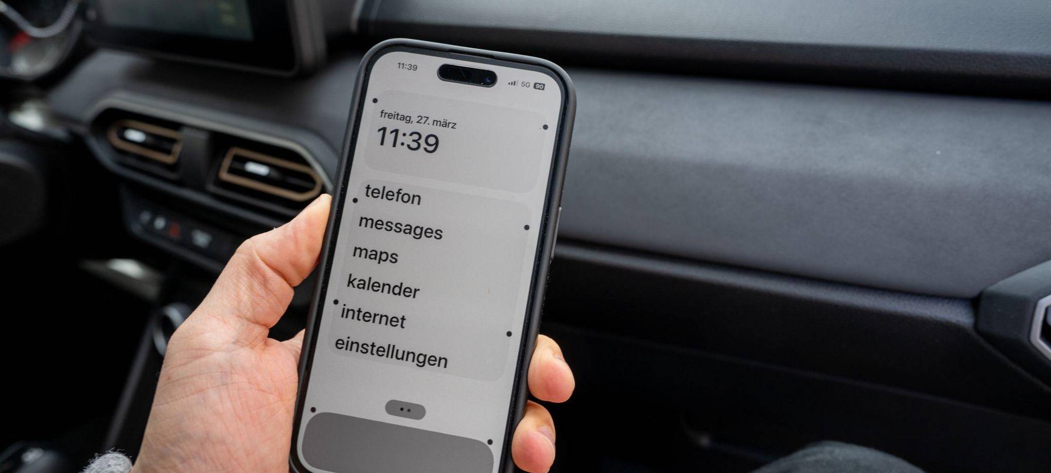 «Vehicle Motion Cues» auf einem iPhone