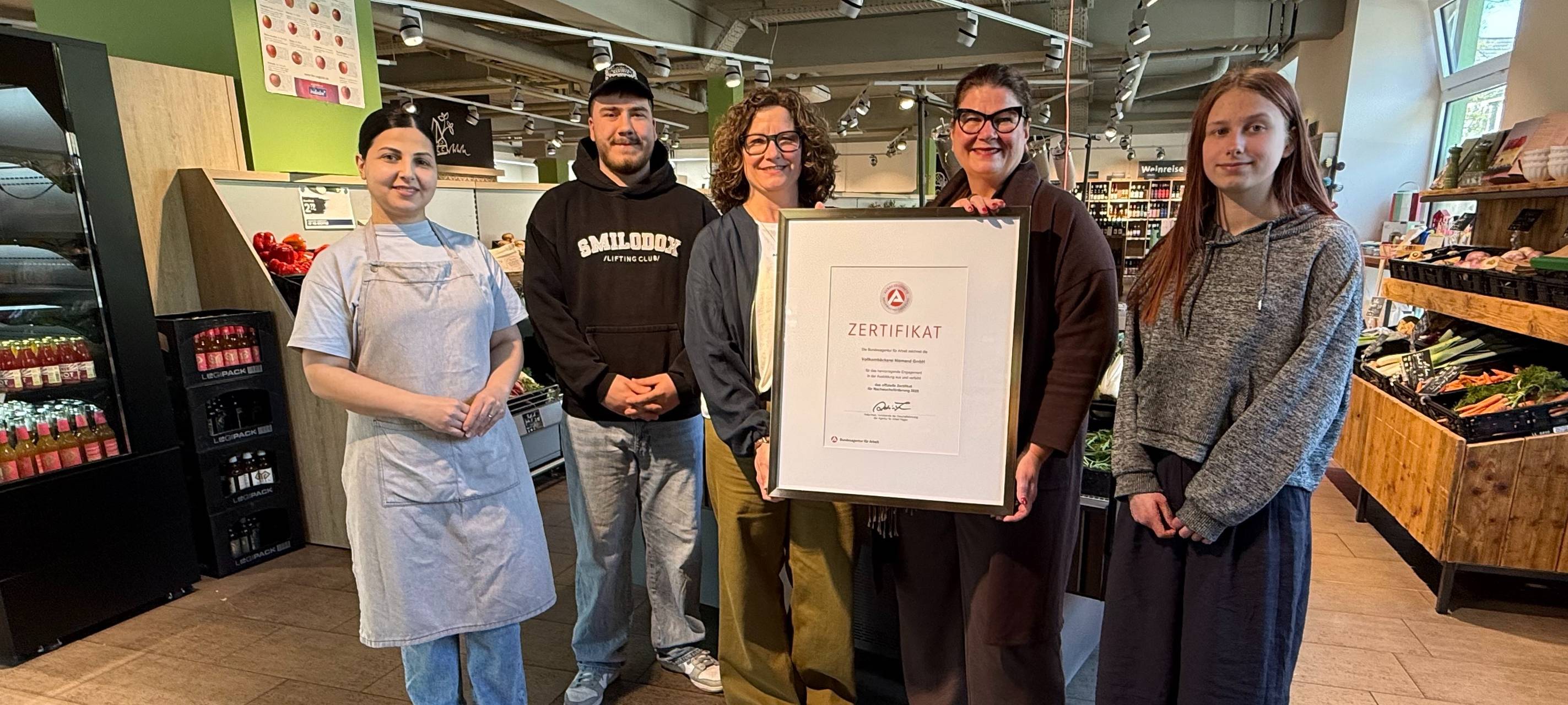 Vollkornbäckerei Niemand: ausgezeichneter Ausbildungsbetrieb
