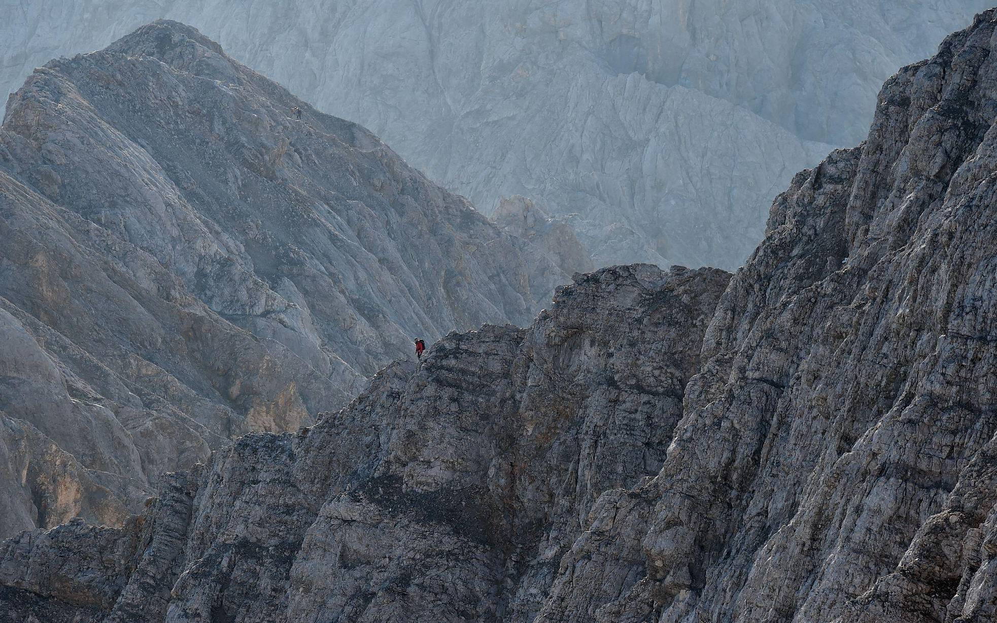 Jubiläumsgrat nahe der Zugspitze