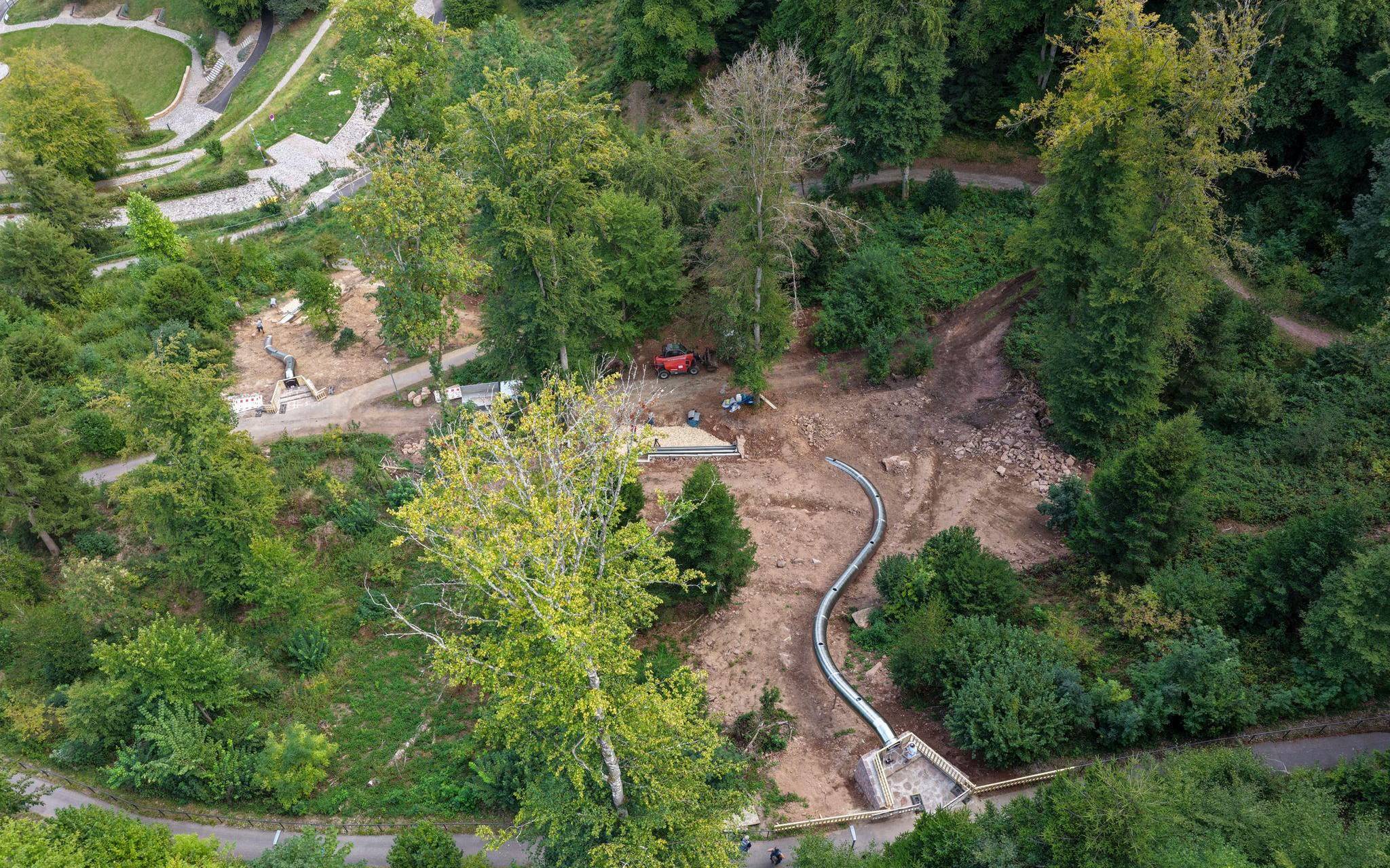 XXL-Rutschen im Stadtgarten Calw