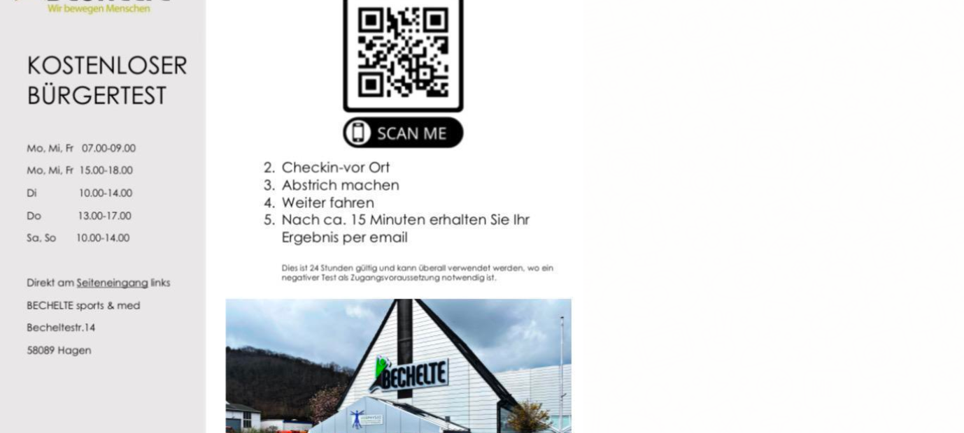 Tests in der Bechelte