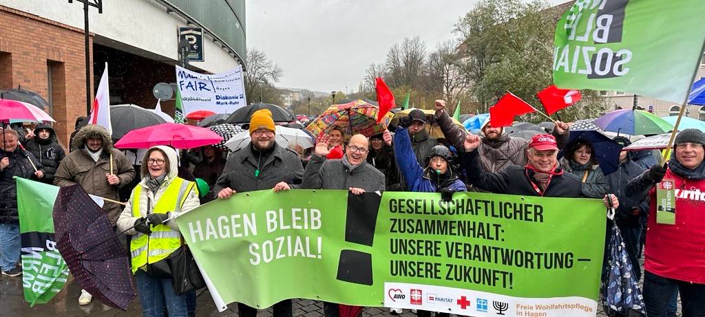 Große Demonstration in der Innenstadt