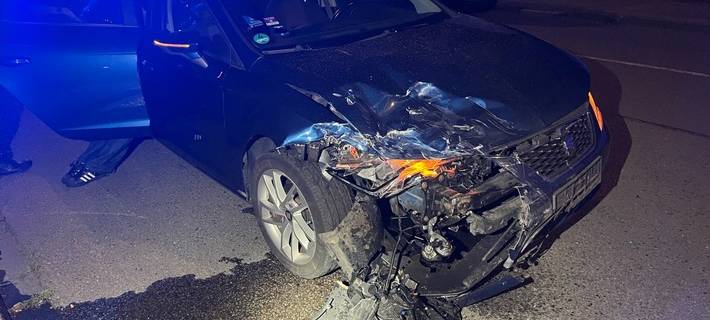 PKW der Unfallfahrerin