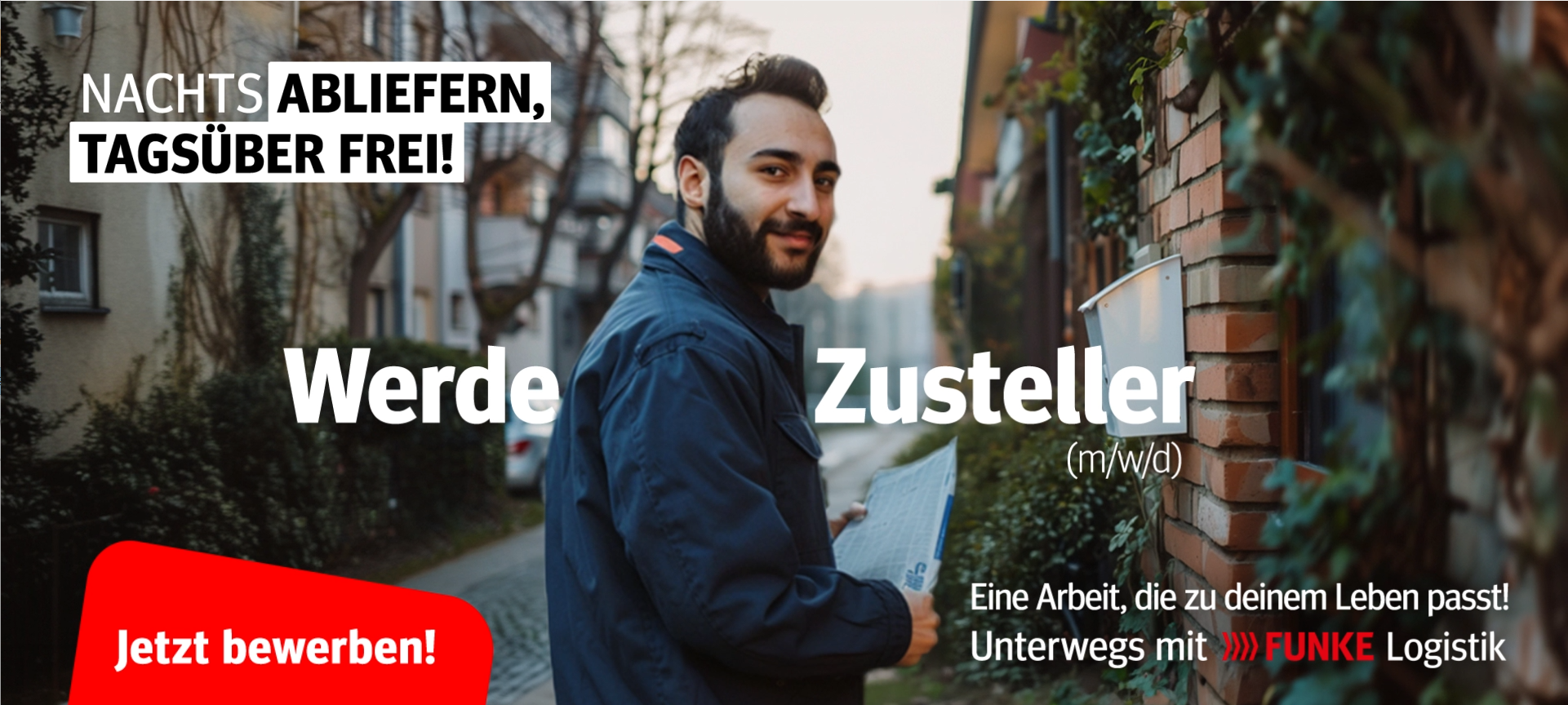 Werde Zusteller für FUNKE Logistik